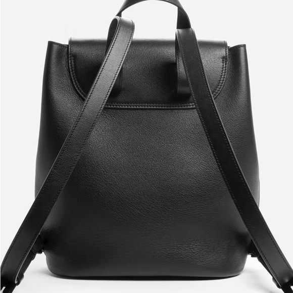 Everlane Black Petra Leather Backpack Genuine Leather - Picture 5 of 10